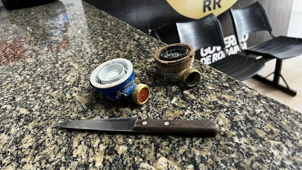 Homem é preso em flagrante após furto de hidrômetro em Boa Vista