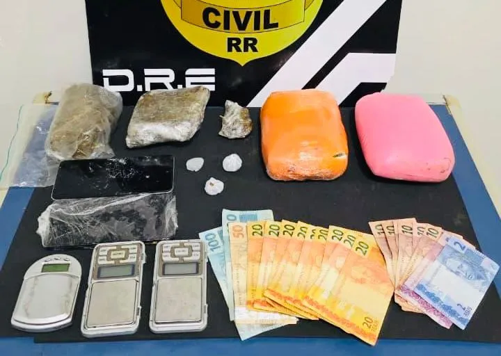 PC prende dois por tráfico e apreende dois quilos de skunk em Boa Vista