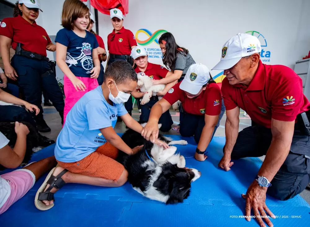 Projeto envolve guardas civis para atuarem com cães em atividades voltadas à saúde e bem-estar