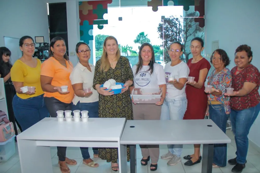 Mães de beneficiários do Teamarr da ALERR participam de curso de argiloterapia