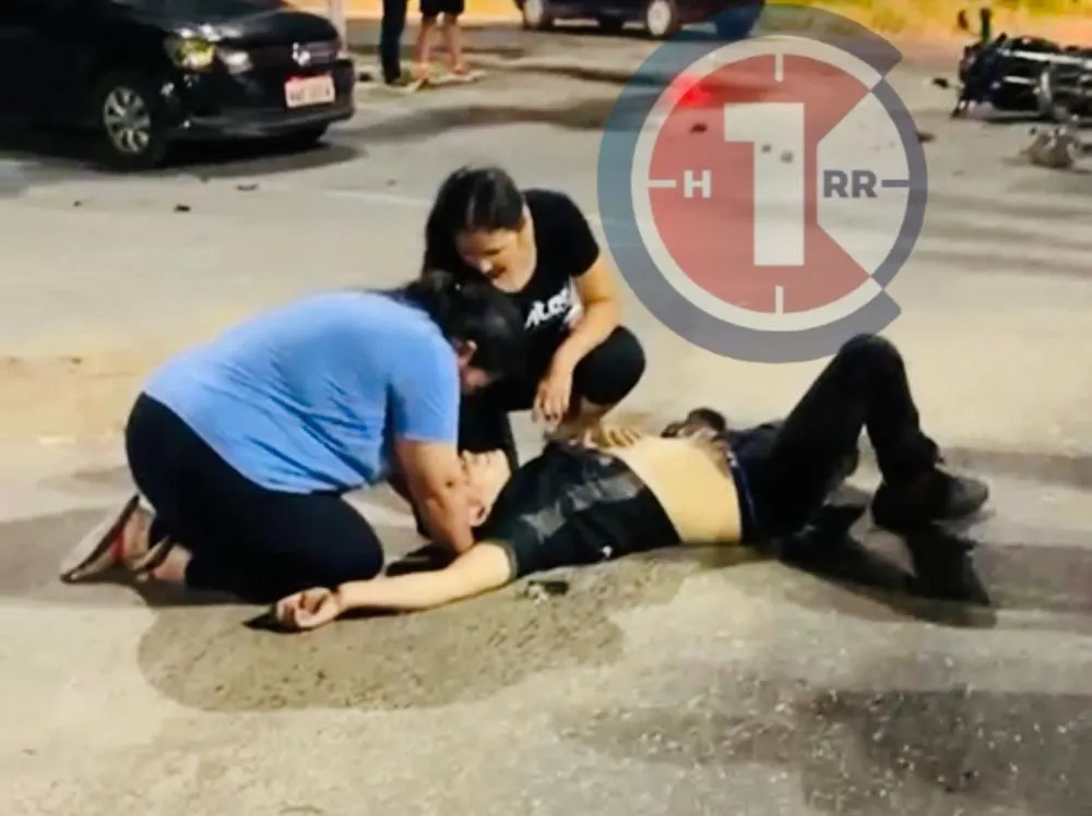 Colisão entre Carro e Moto deixa Jovem com Fratura no Fêmur