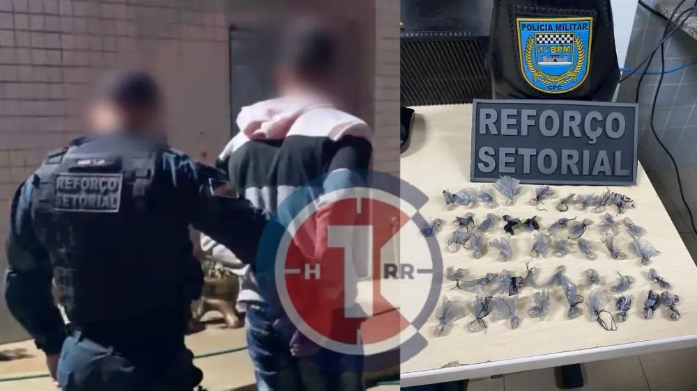 TÁTICO SETORIAL Apreende 43 Porções de Crack com Adolescente no bairro 13 de Setembro