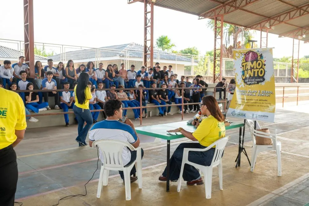 Superintendência de Saúde da ALERR encerra ciclo de atividades motivacionais em escolas públicas no Setembro Amarelo