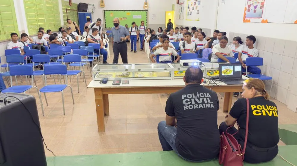 Polícia Civil de Roraima realiza palestra sobre prevenção ao uso de drogas para estudantes do Ensino Médio
