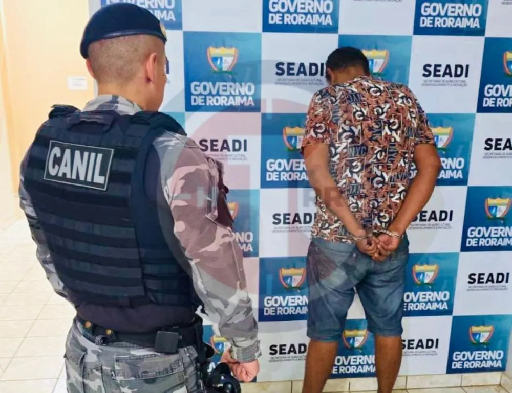 CANIL 703 prende foragido acusado de furtar mais de 10 motocicletas em Roraima