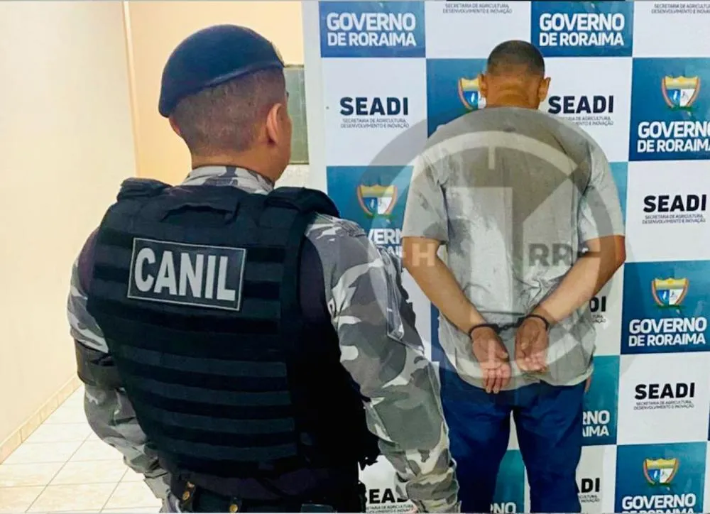 Canil da PM prende homem com mandado de prisão em aberto no bairro Sílvio Leite