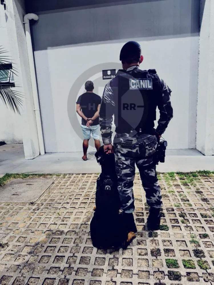 CANIL 177 prende foragido da Justiça de Goiás por lesão corporal contra mulher no bairro Santa Teresa