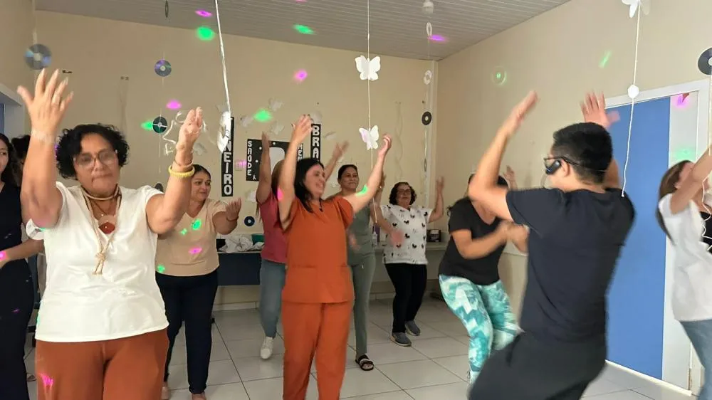Policlínica Coronel Mota encerra Janeiro Branco com ação de integração e bem-estar