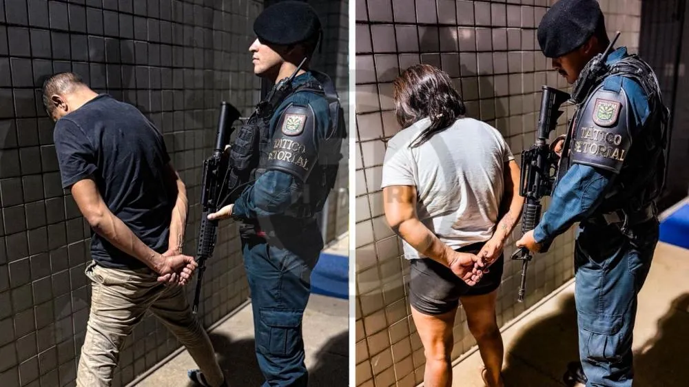 TÁTICO SETORIAL prende casal com 24 invólucros de Skank e Cocaina no Silvio Botelho