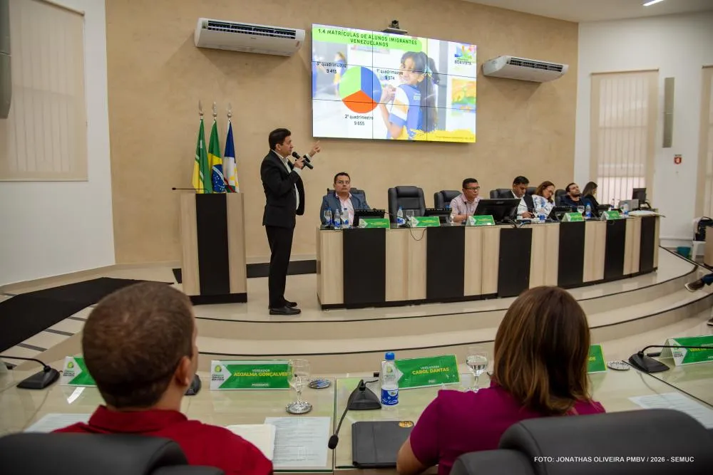 Secretário de educação apresenta na Câmara de Boa Vista relatório de ações do 3° quadrimestre de 2025