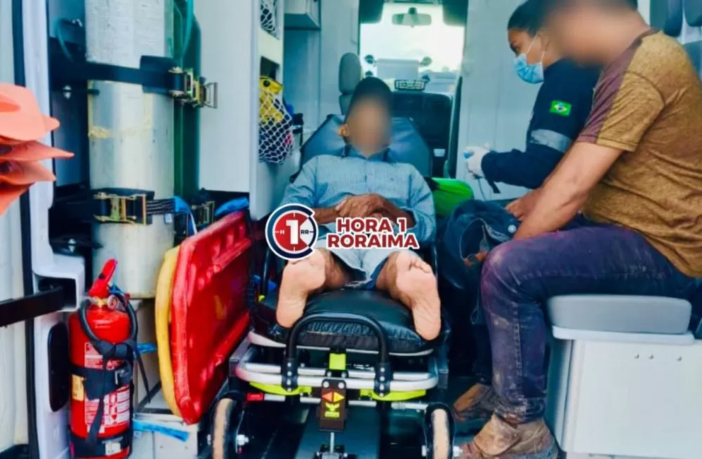 SAMU Alto Alegre Atende Homem Debilitado e PM Descobre Mandado de Prisão em Aberto